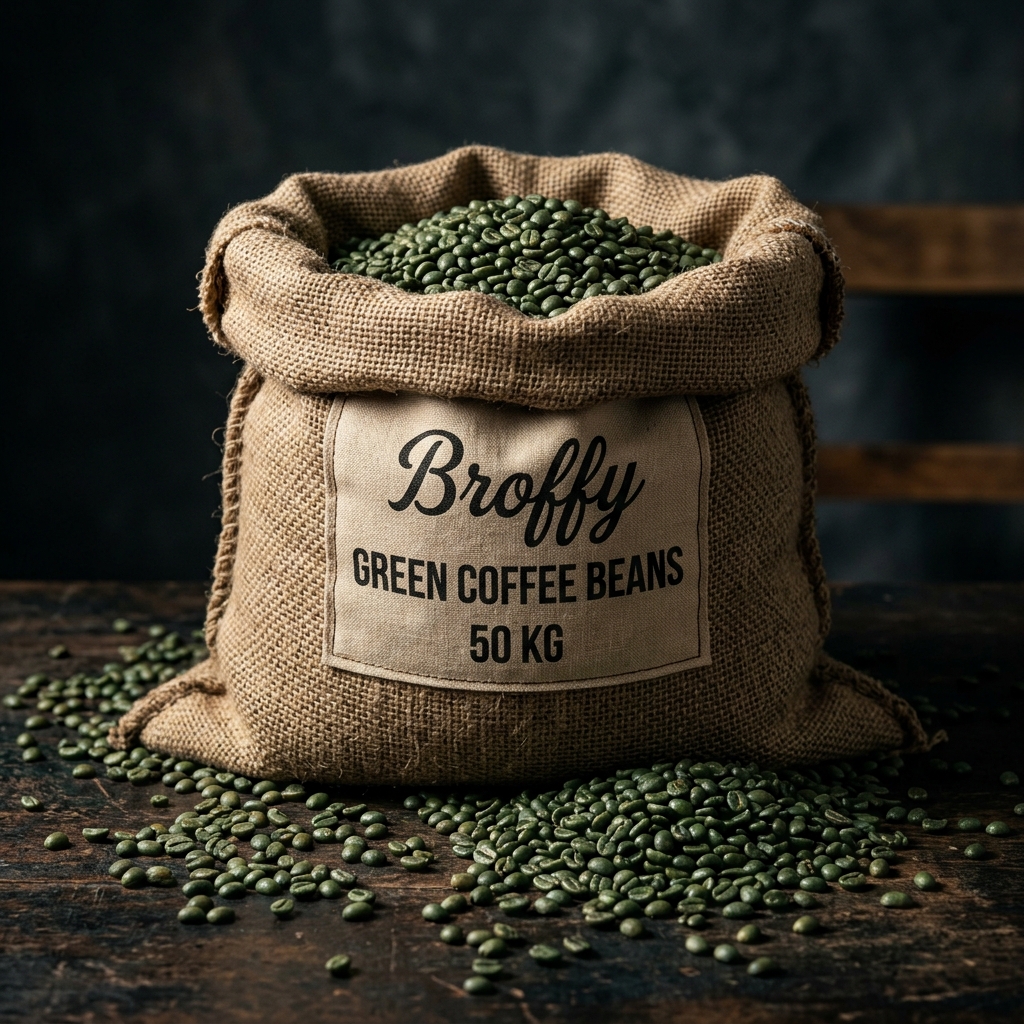 Broffy Green Coffee 50kg Gunny Bag Sack